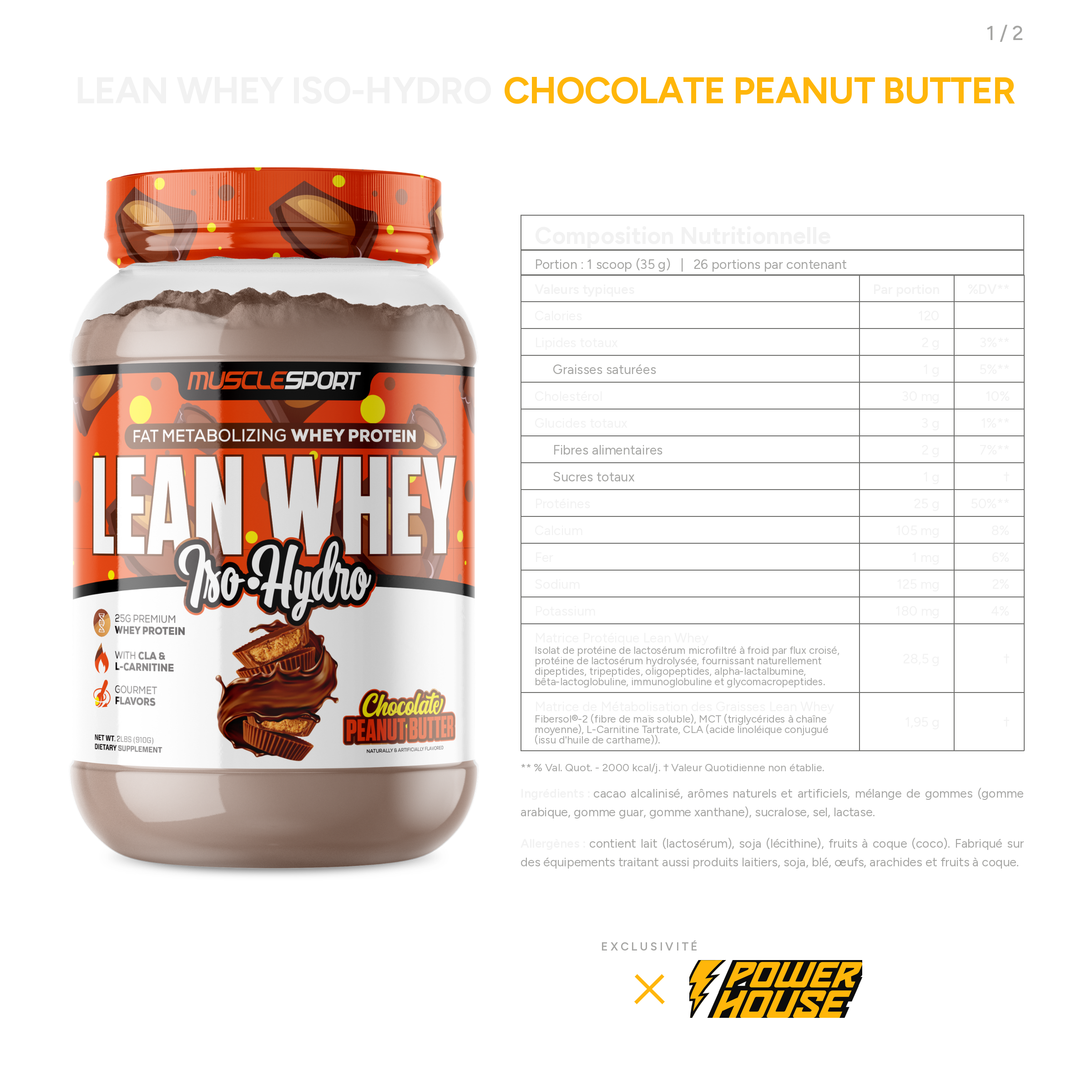 MuscleSport Lean Whey® Iso Hydro