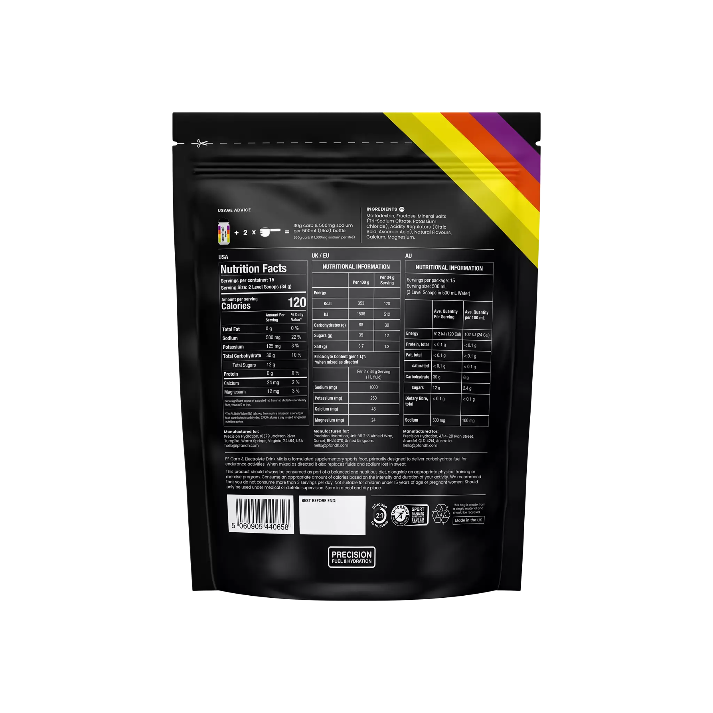 Carb & Électrolyte Drink Mix