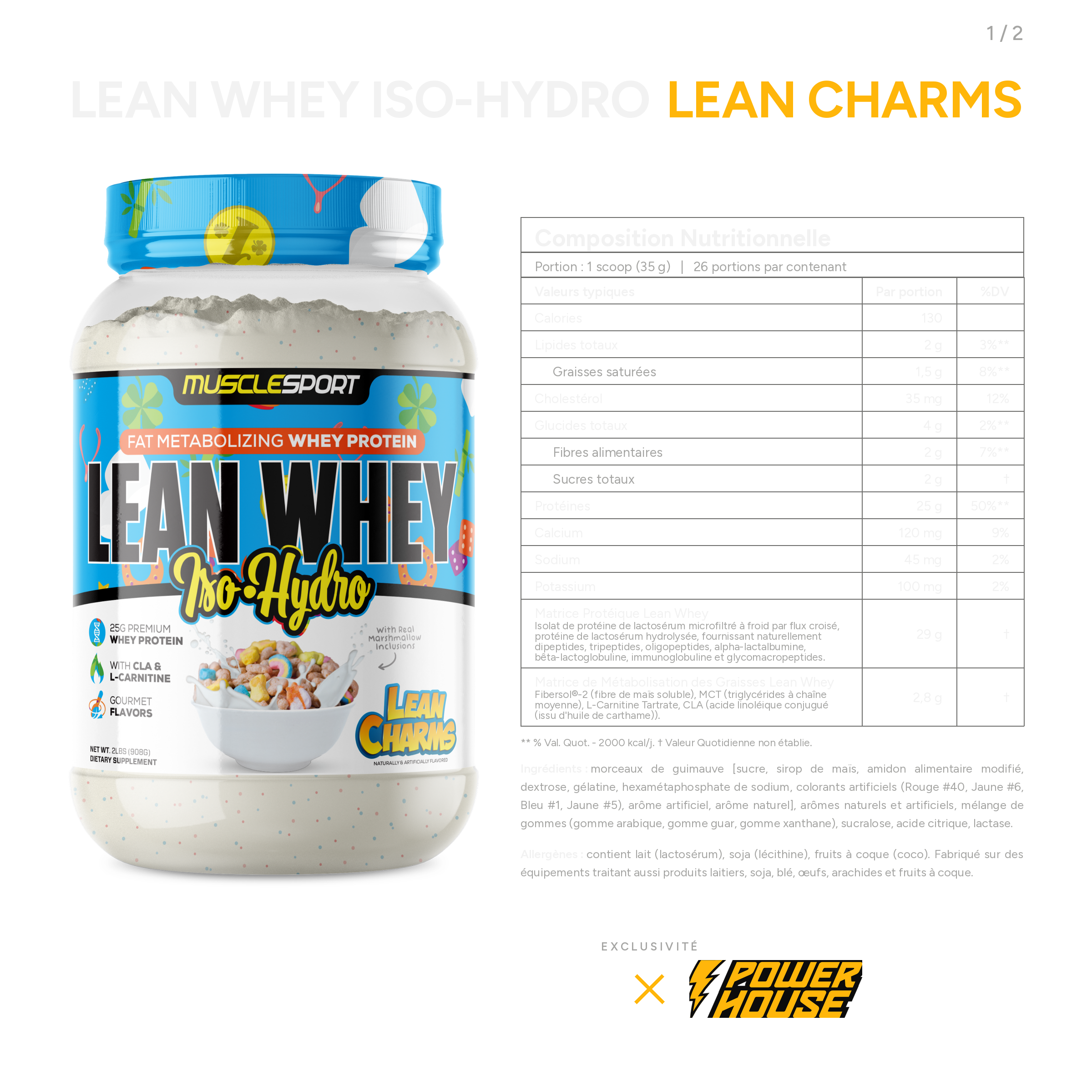 MuscleSport Lean Whey® Iso Hydro