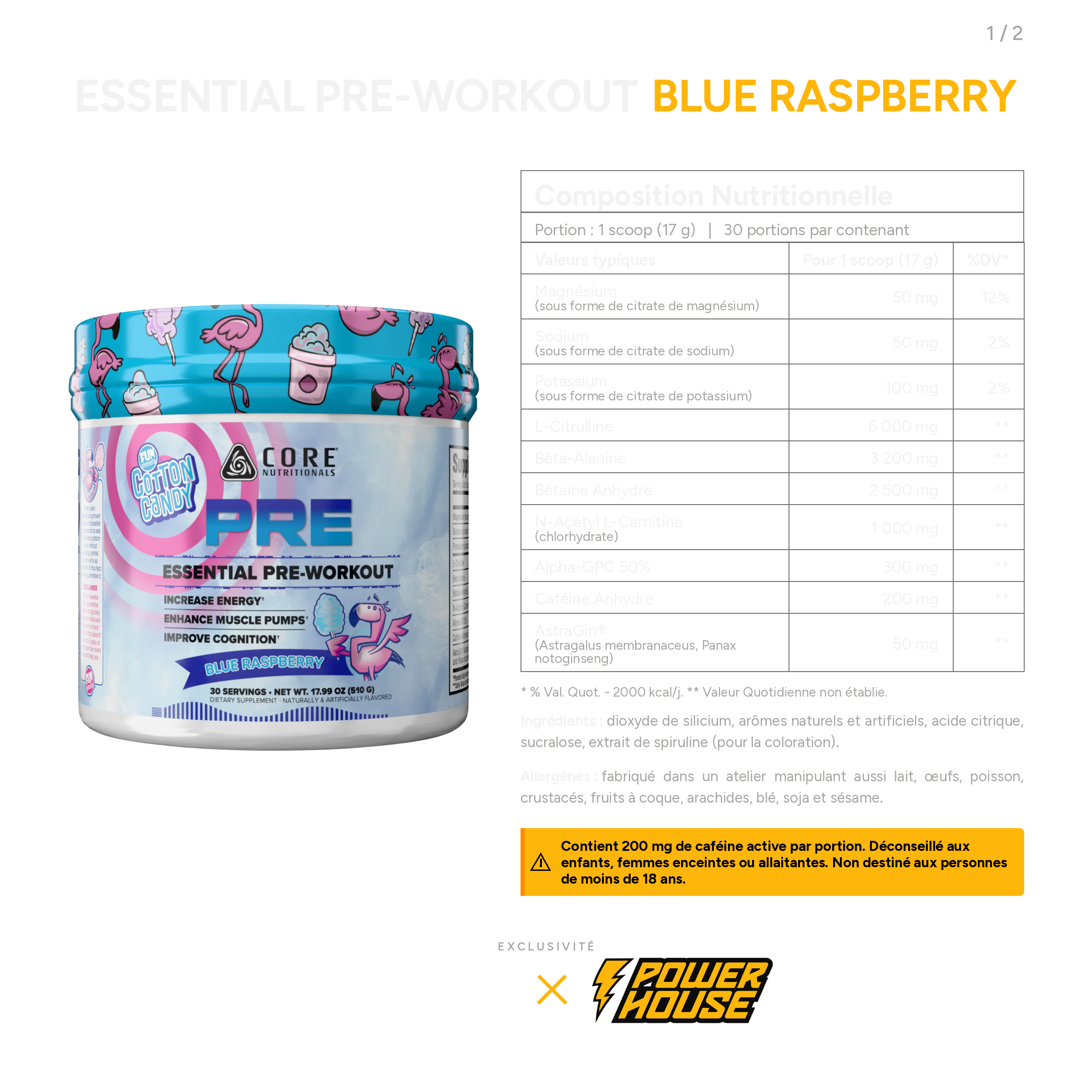 Core Nutritionals PRE