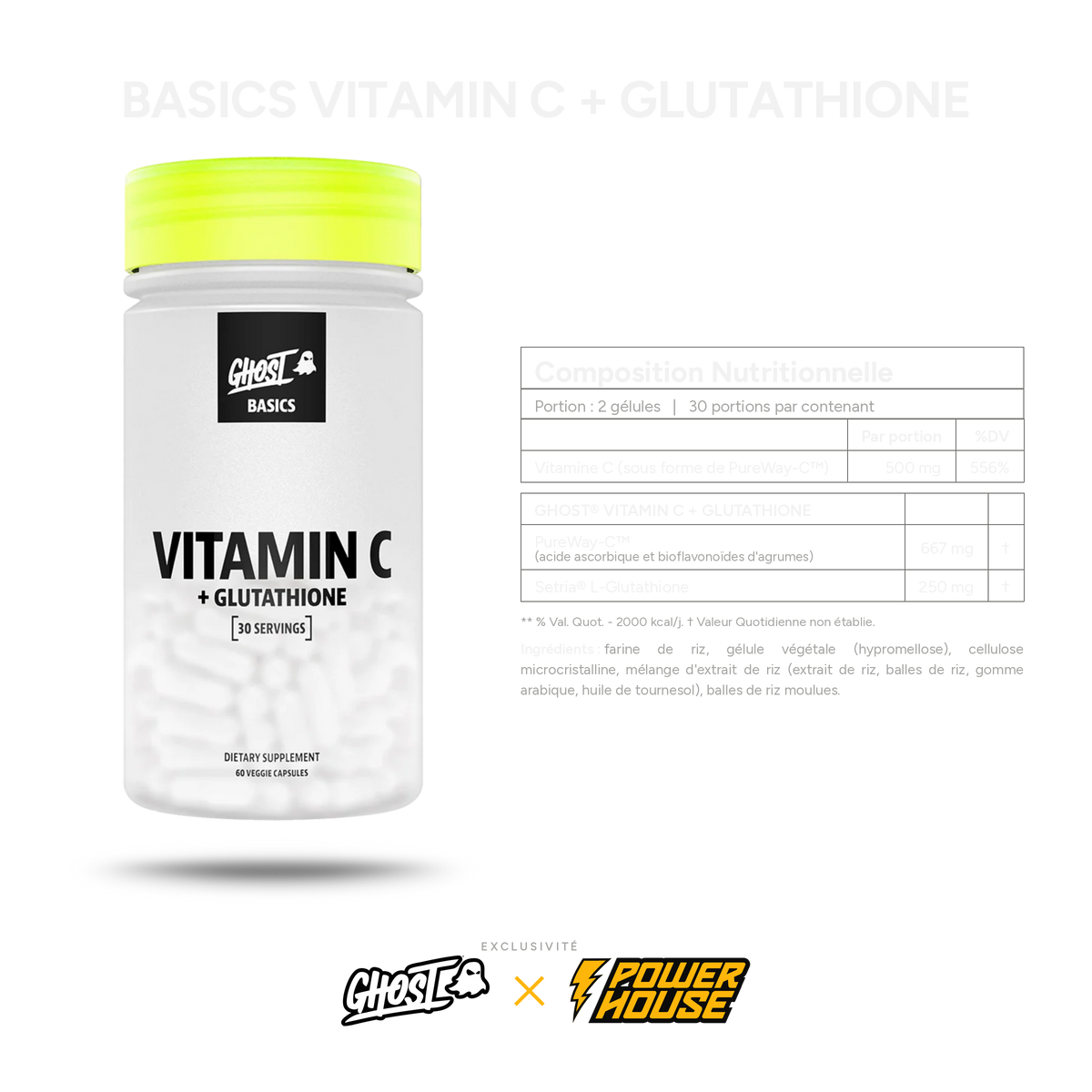GHOST® BASICS Vitamin C + Glutathione