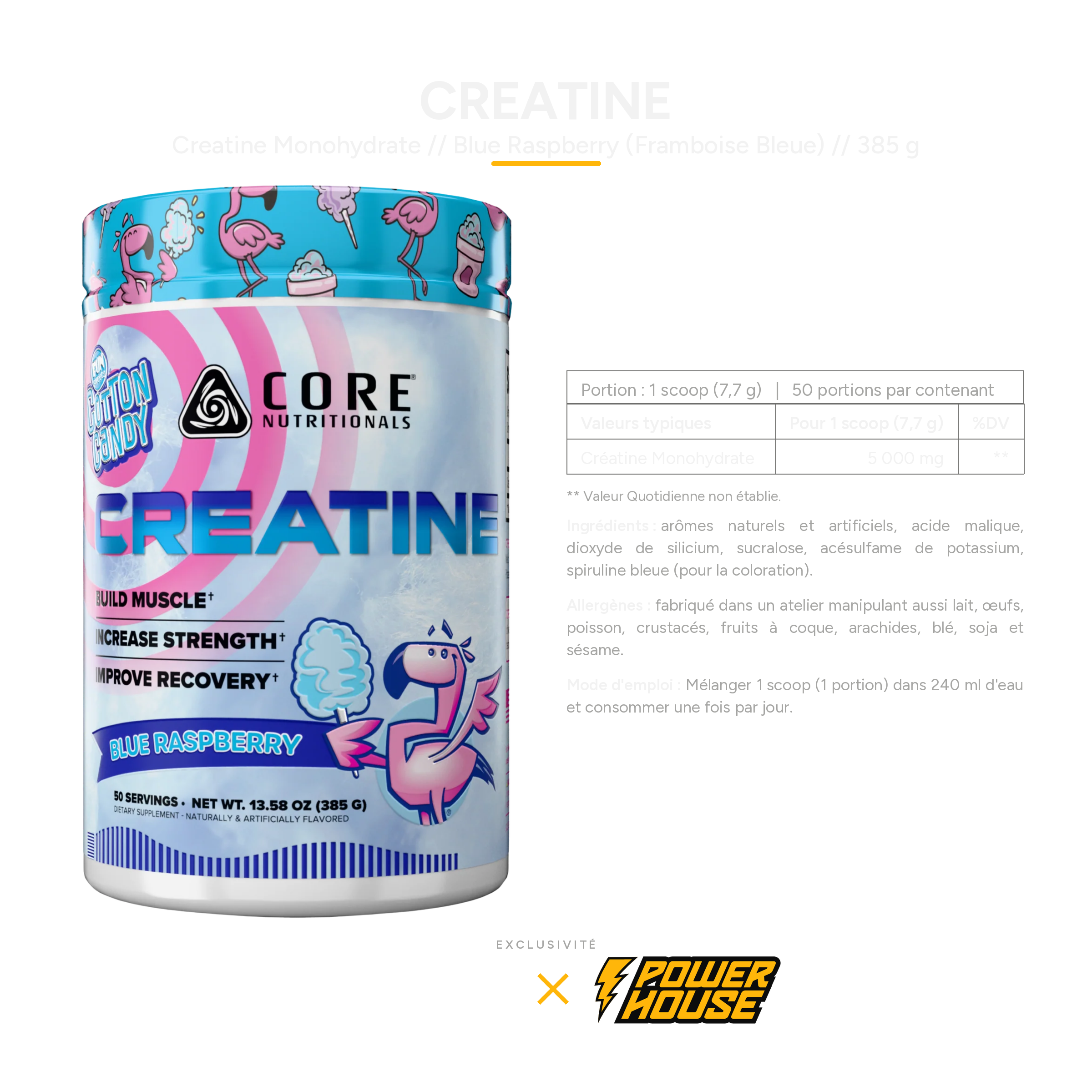 Core Nutritionals Flavored Creatine