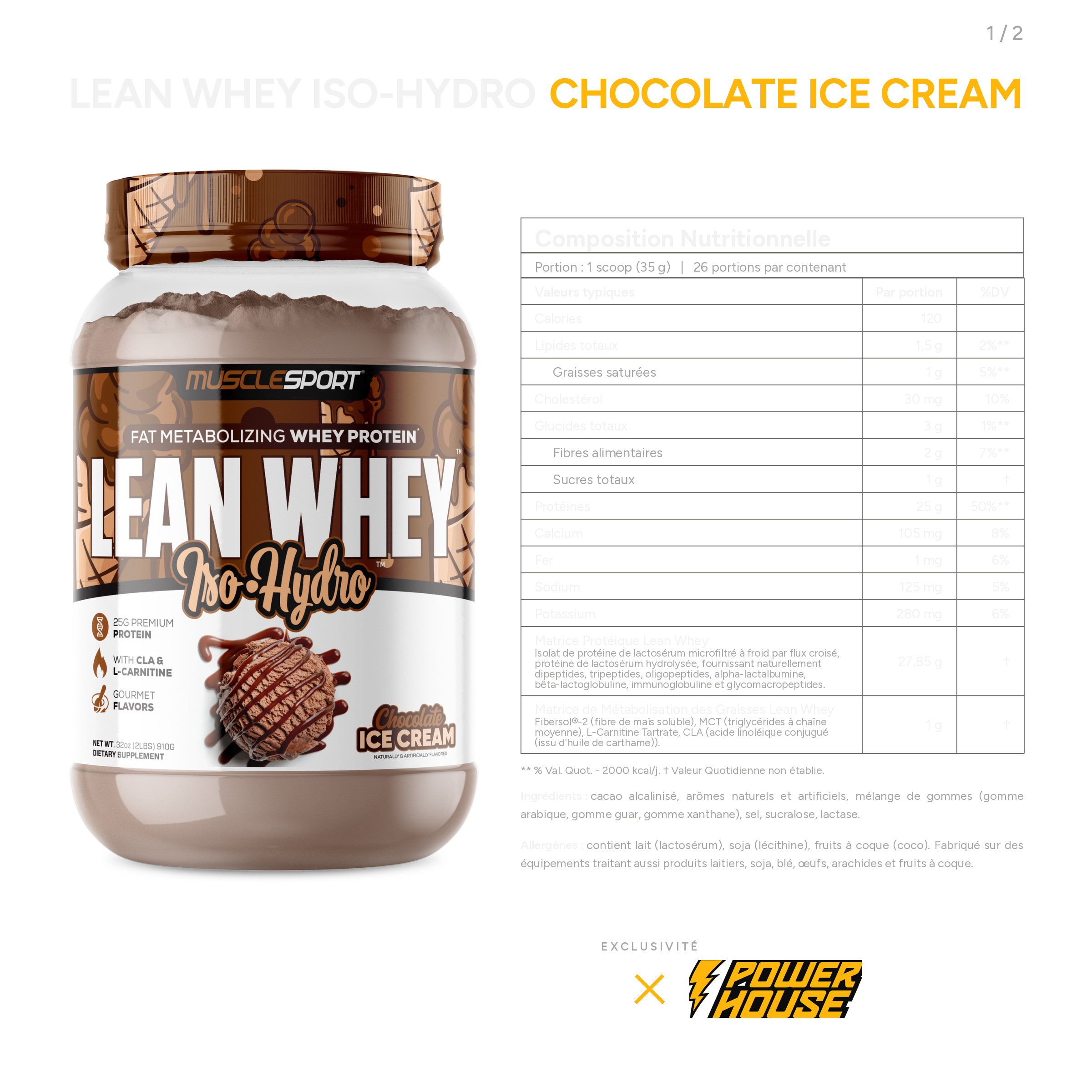 MuscleSport Lean Whey® Iso Hydro