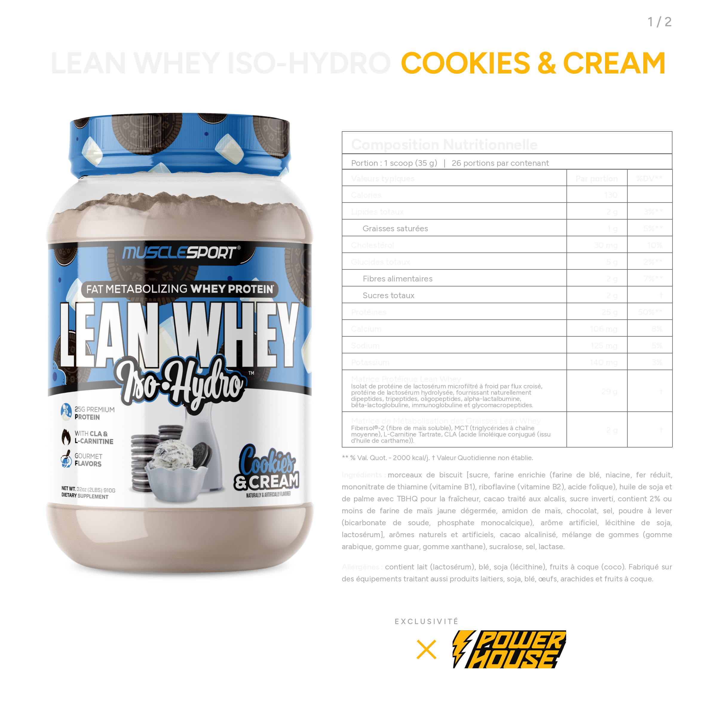 MuscleSport Lean Whey® Iso Hydro