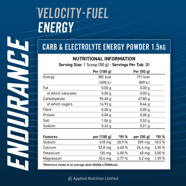 Endurance Carb & Electrolyte Powder - ENERGY
