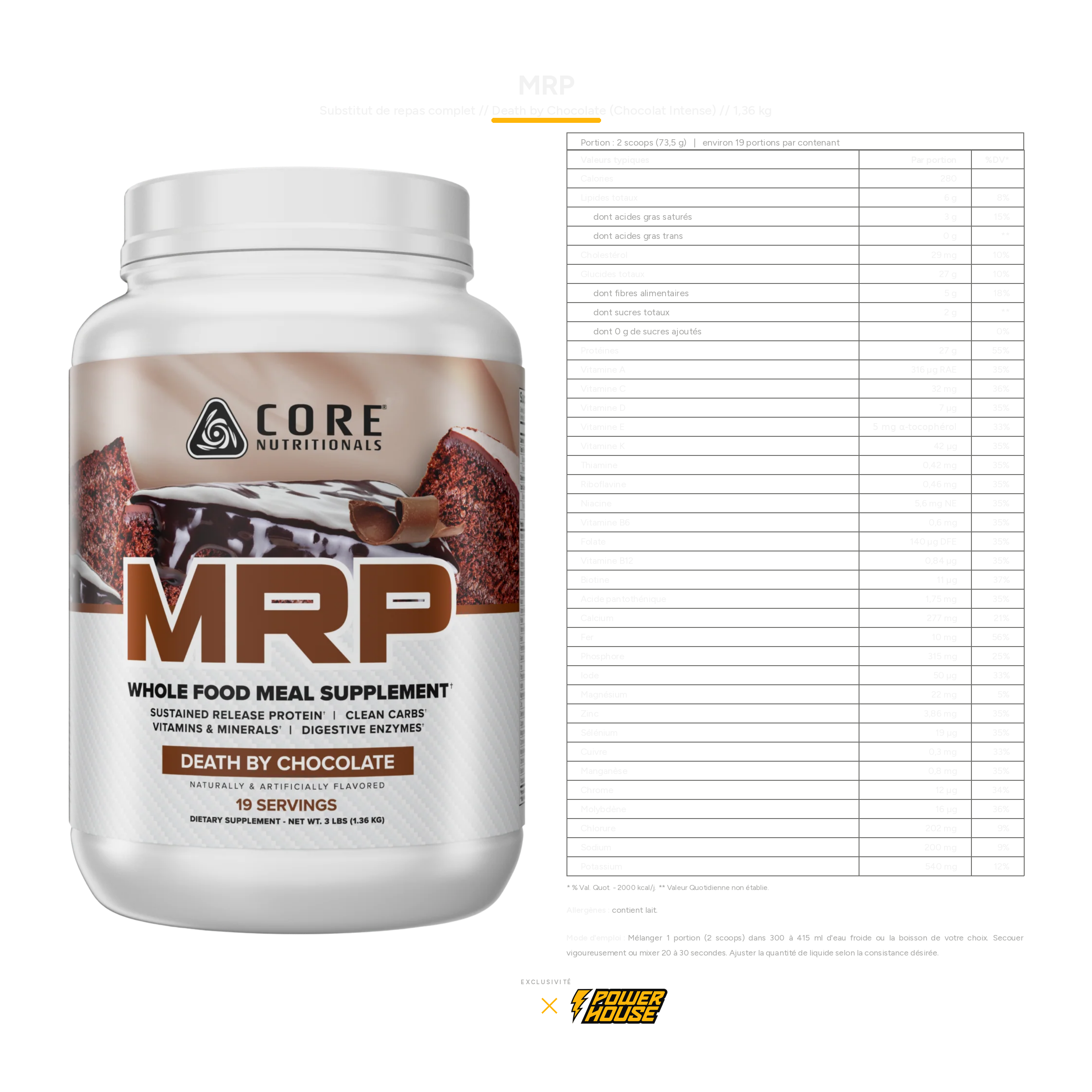 Core Nutritionals MRP