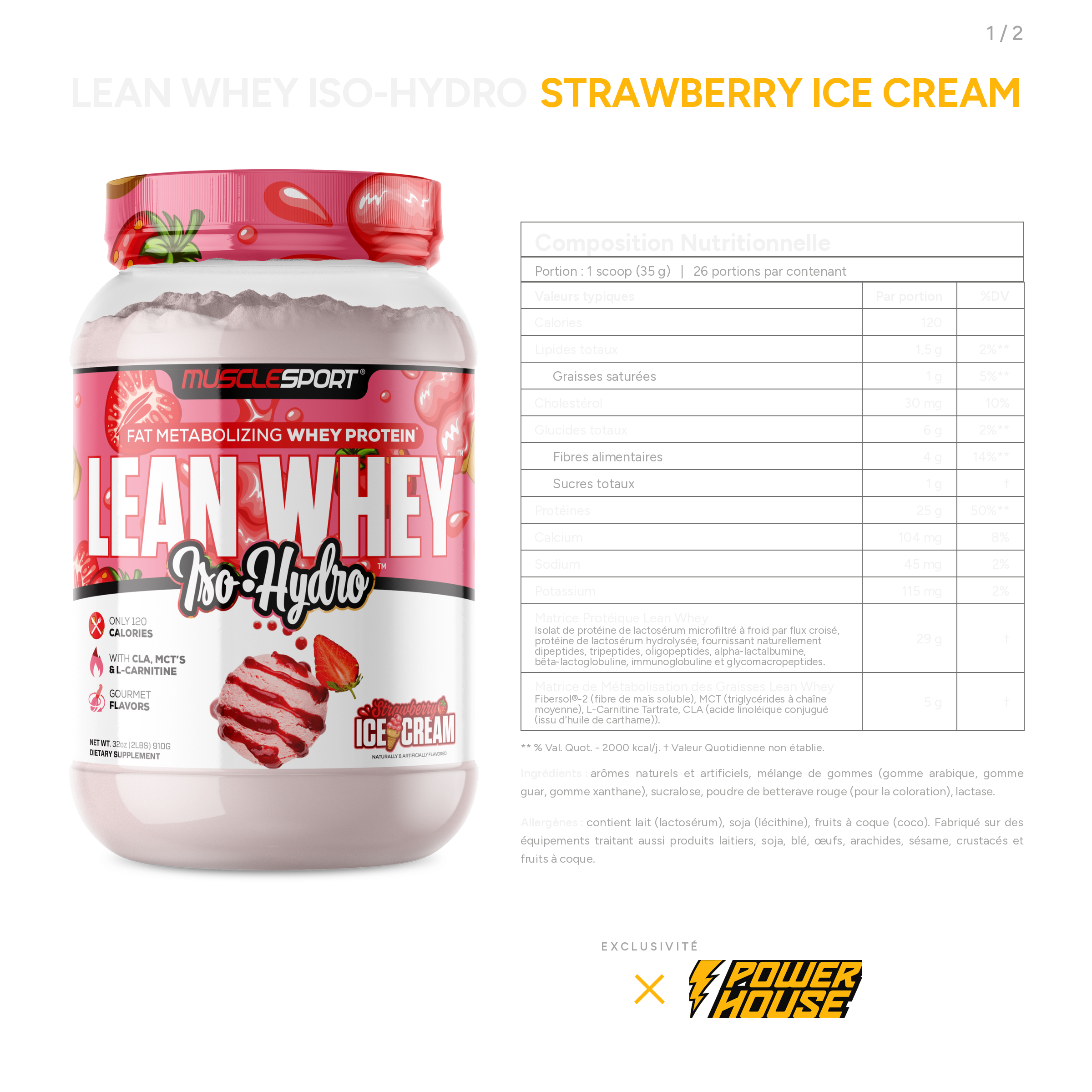 MuscleSport Lean Whey® Iso Hydro