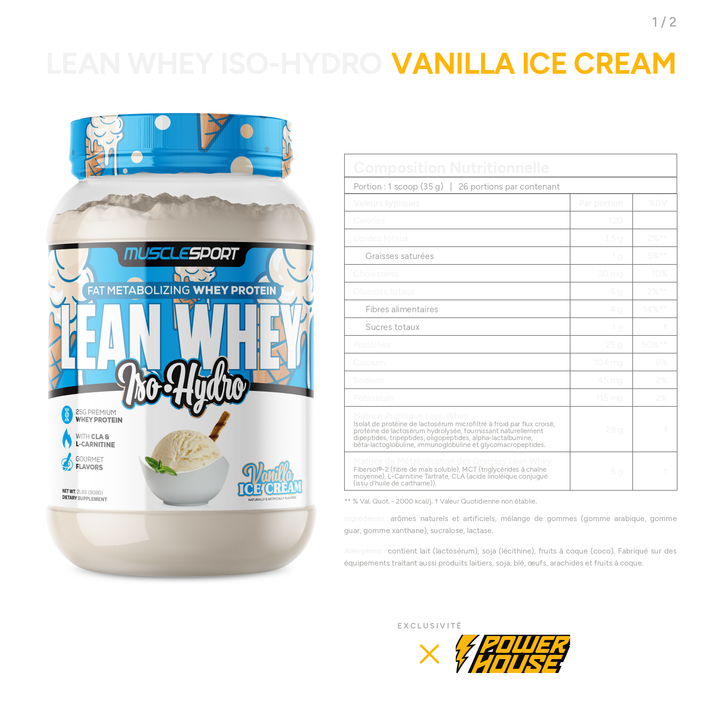 MuscleSport Lean Whey® Iso Hydro