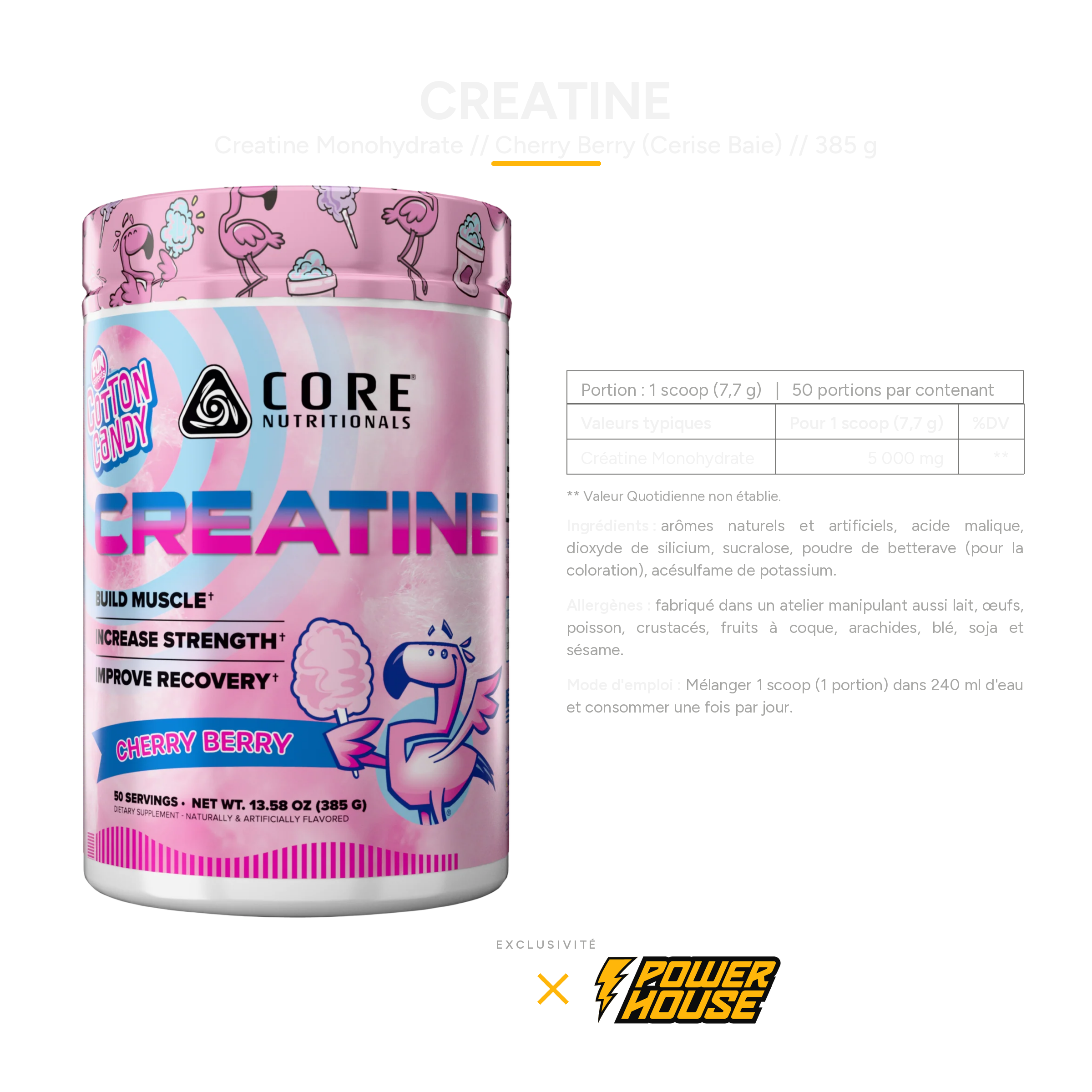 Core Nutritionals Flavored Creatine