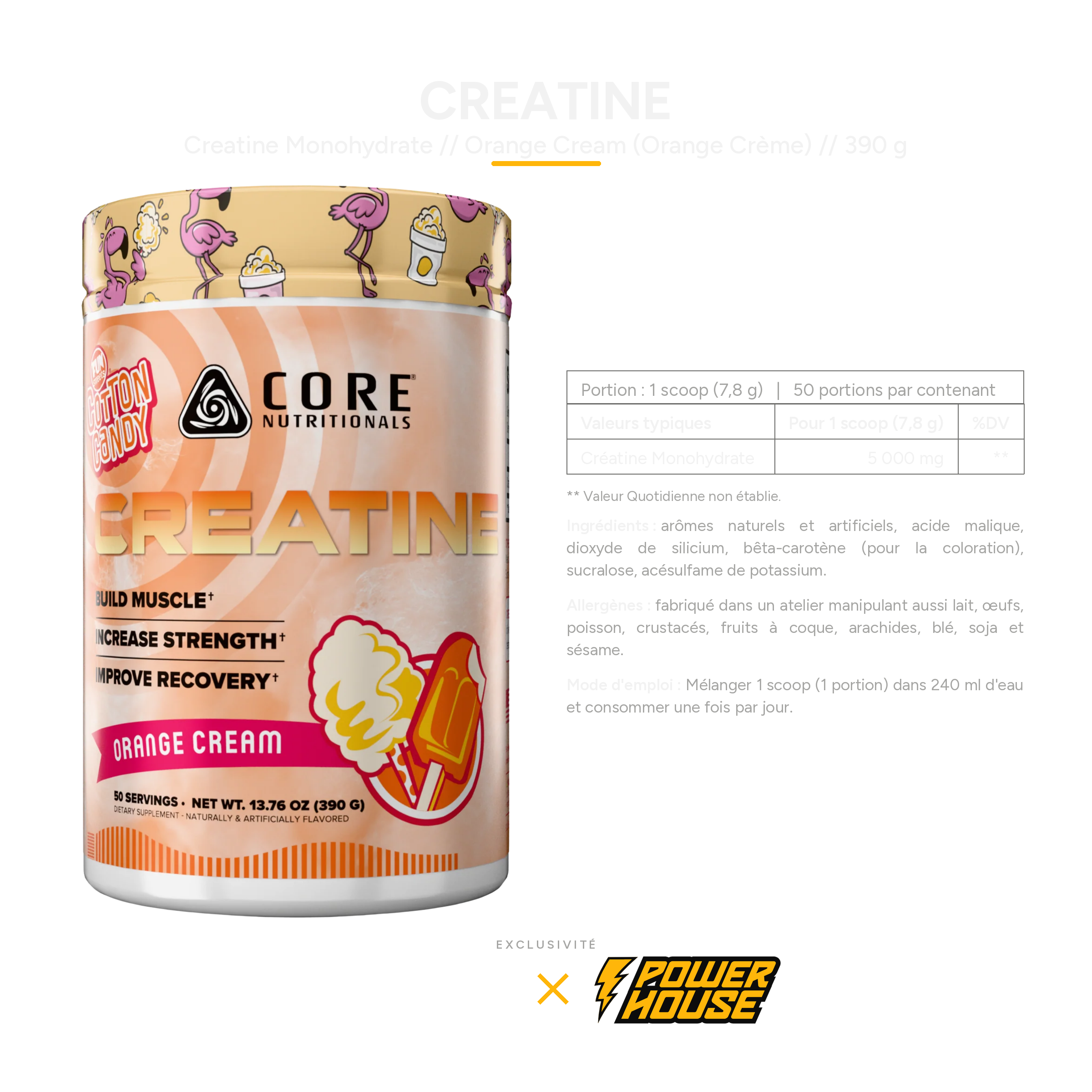 Core Nutritionals Flavored Creatine